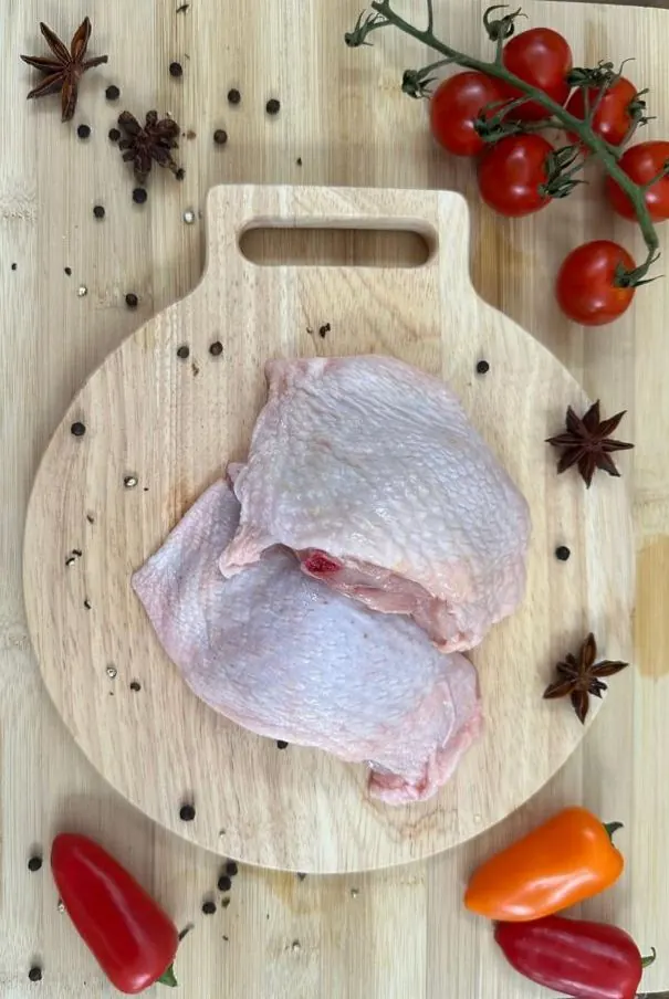 Boneless chicken thigh for satay